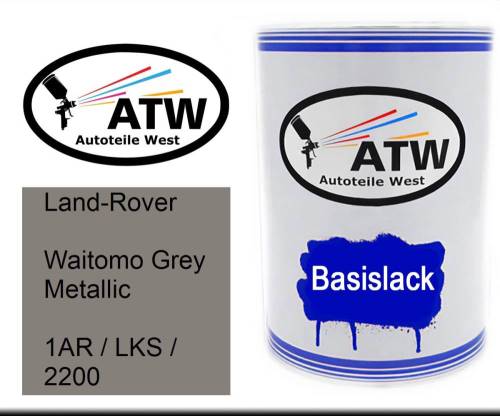 Land-Rover, Waitomo Grey Metallic, 1AR / LKS / 2200: 500ml Lackdose, von ATW Autoteile West.